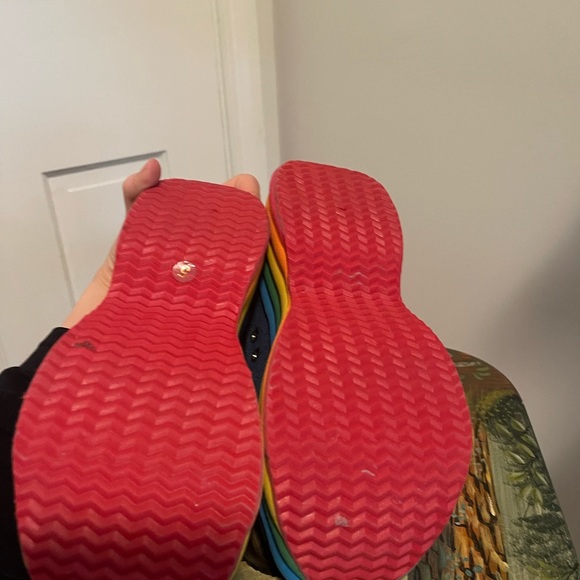 Jeffrey Campbell Brainy Rainbow PRIDE Denim Platform 5 - Picture 3 of 6